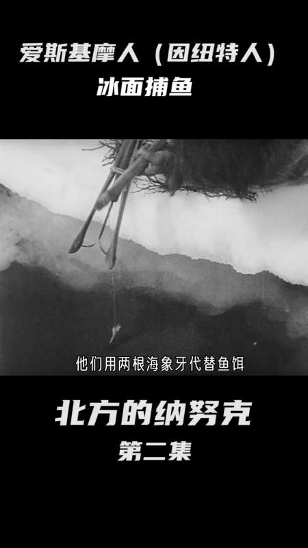 因纽特人在北极的原始捕鱼方式-度小视
