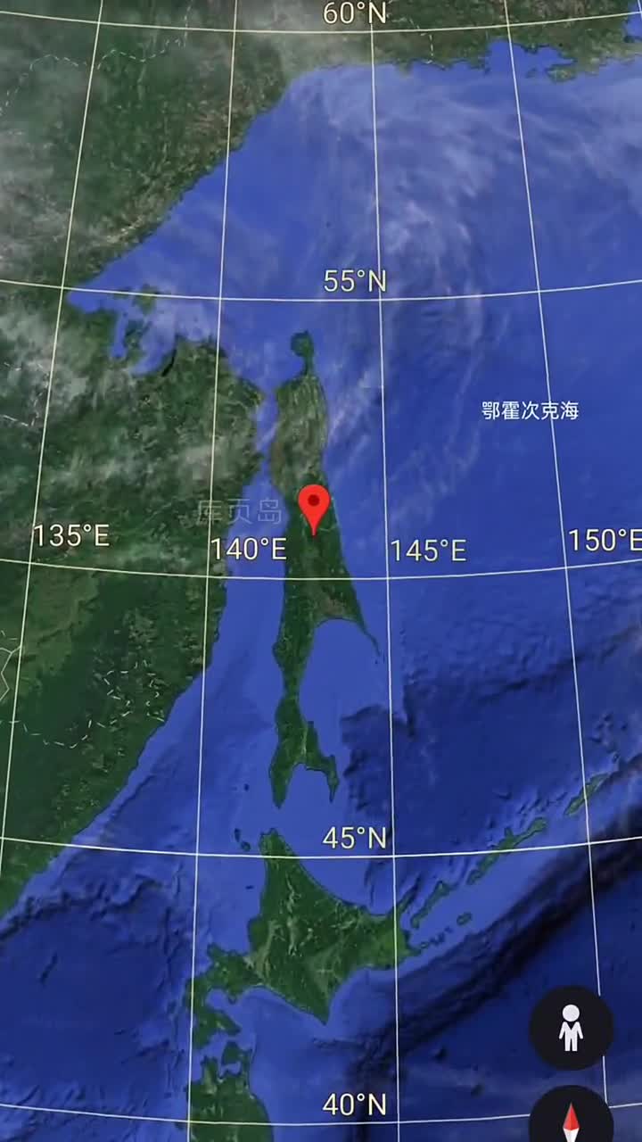 库页岛卫星地图俄罗斯库页岛