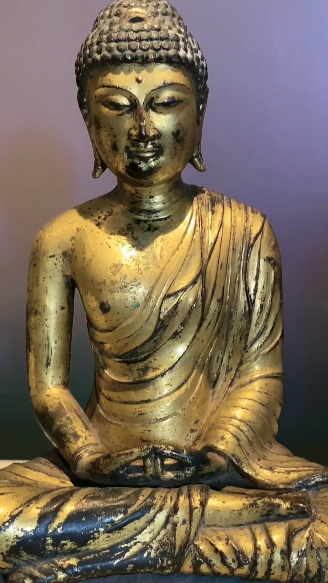 加油武汉#北京故宫 大理国 铜鎏金 阿弥陀佛坐像