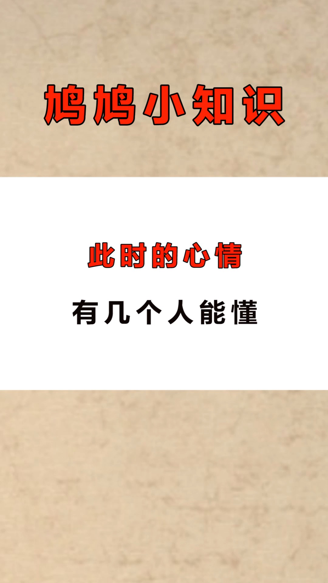 每天一点冷知识一组有故事的图片此时的心情有几个人能懂