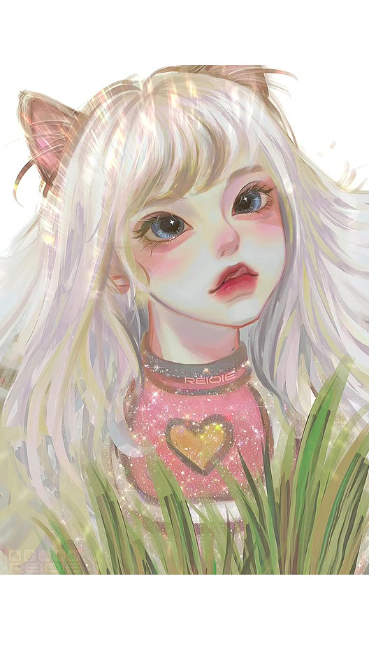 画画原来如此简单#当小猫咪变成人,可可爱爱的样子太招人喜欢了-度小