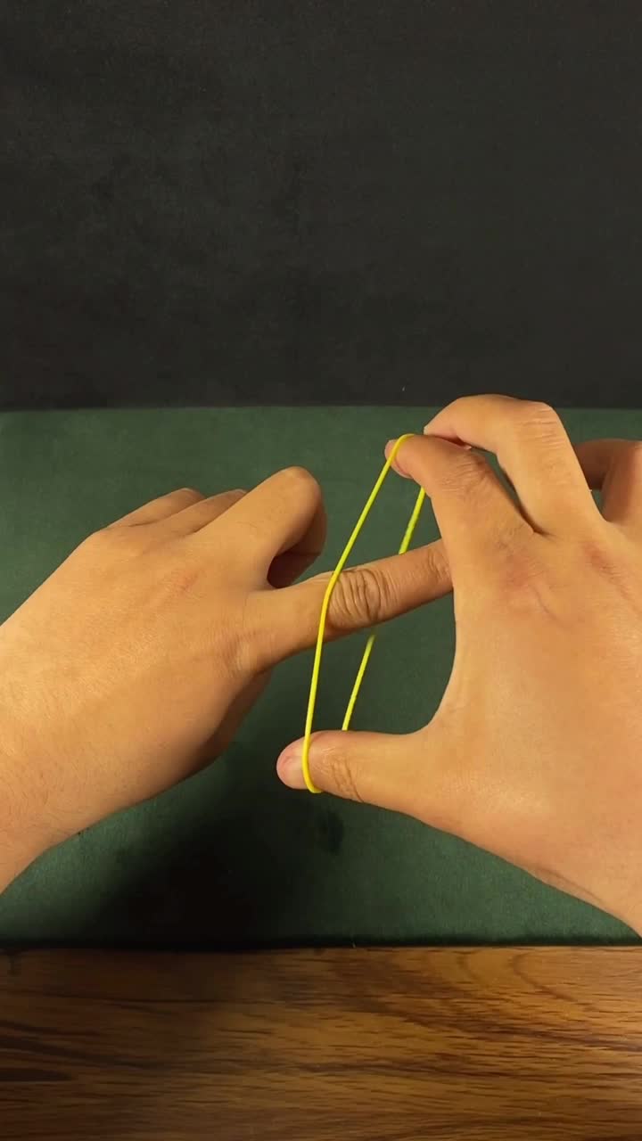 手指瞬间穿越橡皮筋详细教学