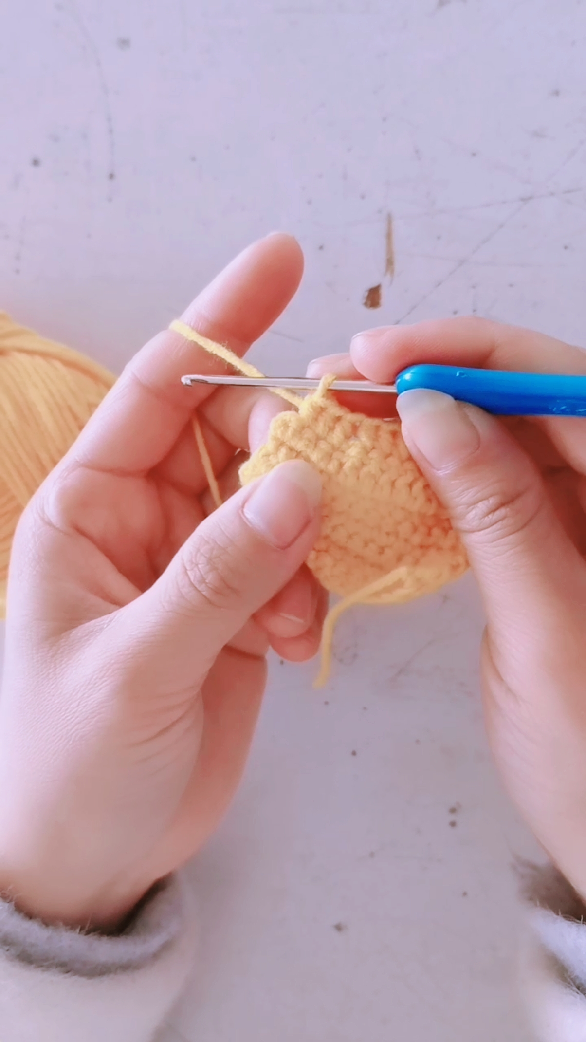 钩针基础针,中长针的钩法