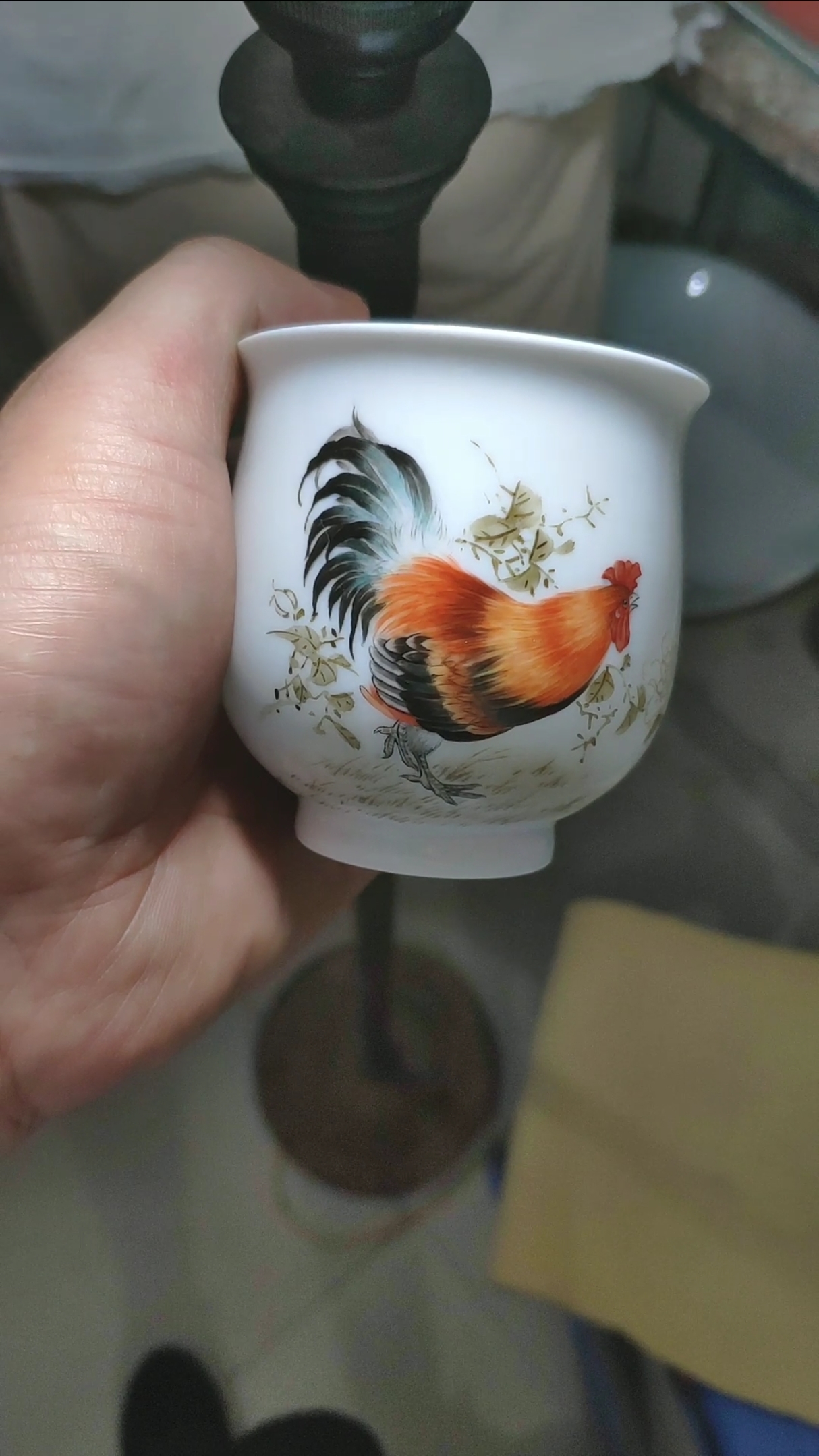 公鸡生肖鸡主人品茗杯