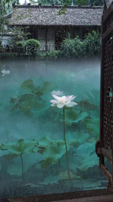 半生烟雨半生忧,一念心轻万事休,山后本是清净地,怎奈俗人一身愁