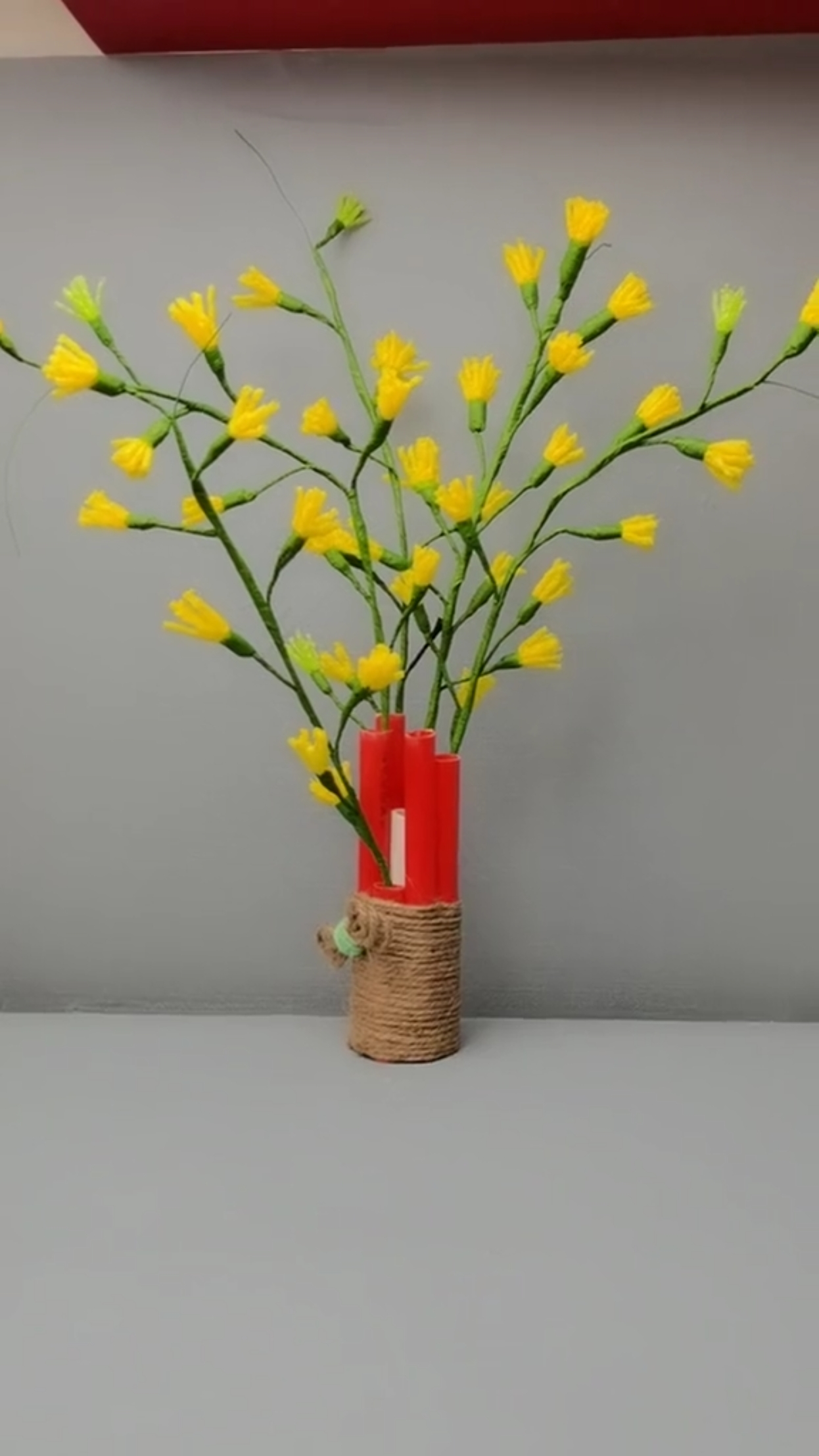 变废为宝#装修完的pv管别丢,粘一粘就变成了花瓶