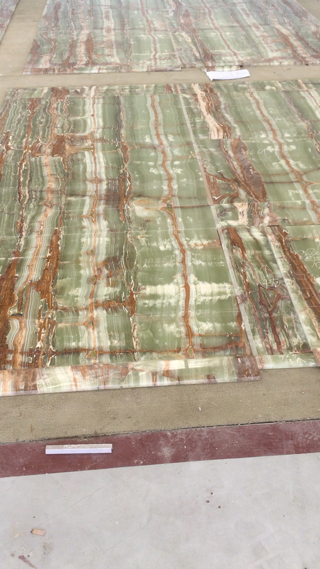 竹节玉石材墙面