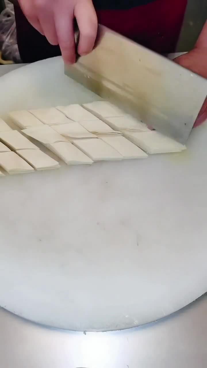 豆腐的切法图解菱形图片