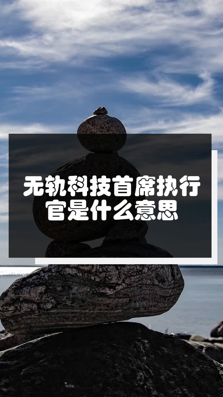 无轨科技首席执行官是什么意思