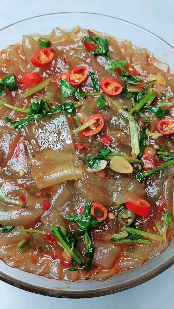 好吃的红油粉皮,筋道香辣爽口