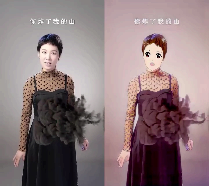 寻找最美漫画脸##炸山姑娘!左边好看还是右边好看?