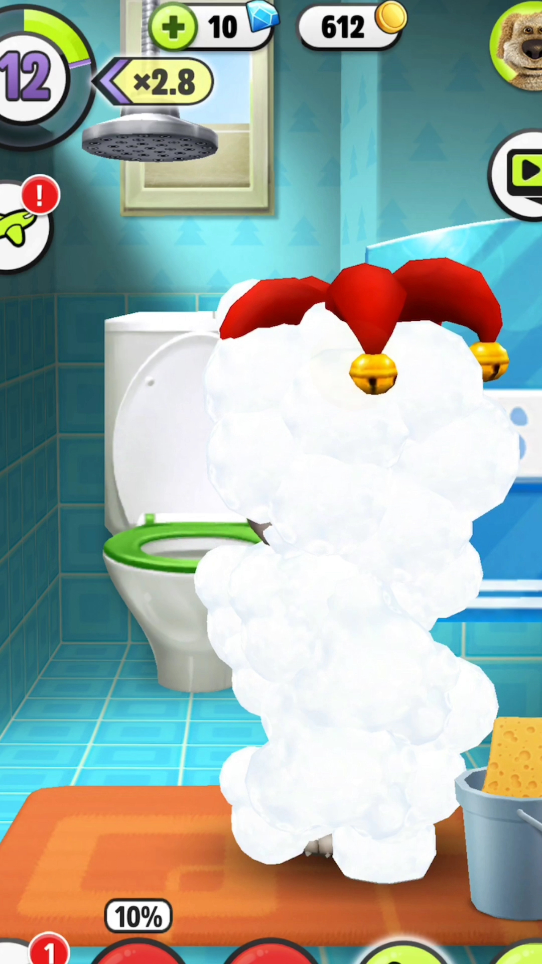 神宠来袭#会说话的汤姆猫 洗澡澡