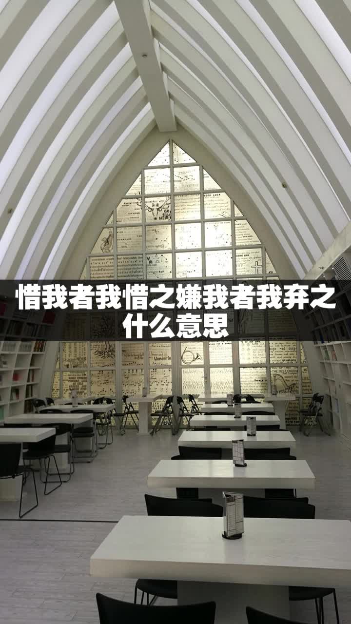 惜我者我惜之嫌我者我弃之什么意思