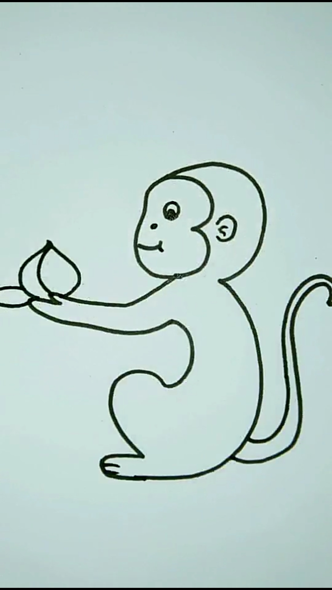 小朋友爱画画#用数字33画猴子-度小视