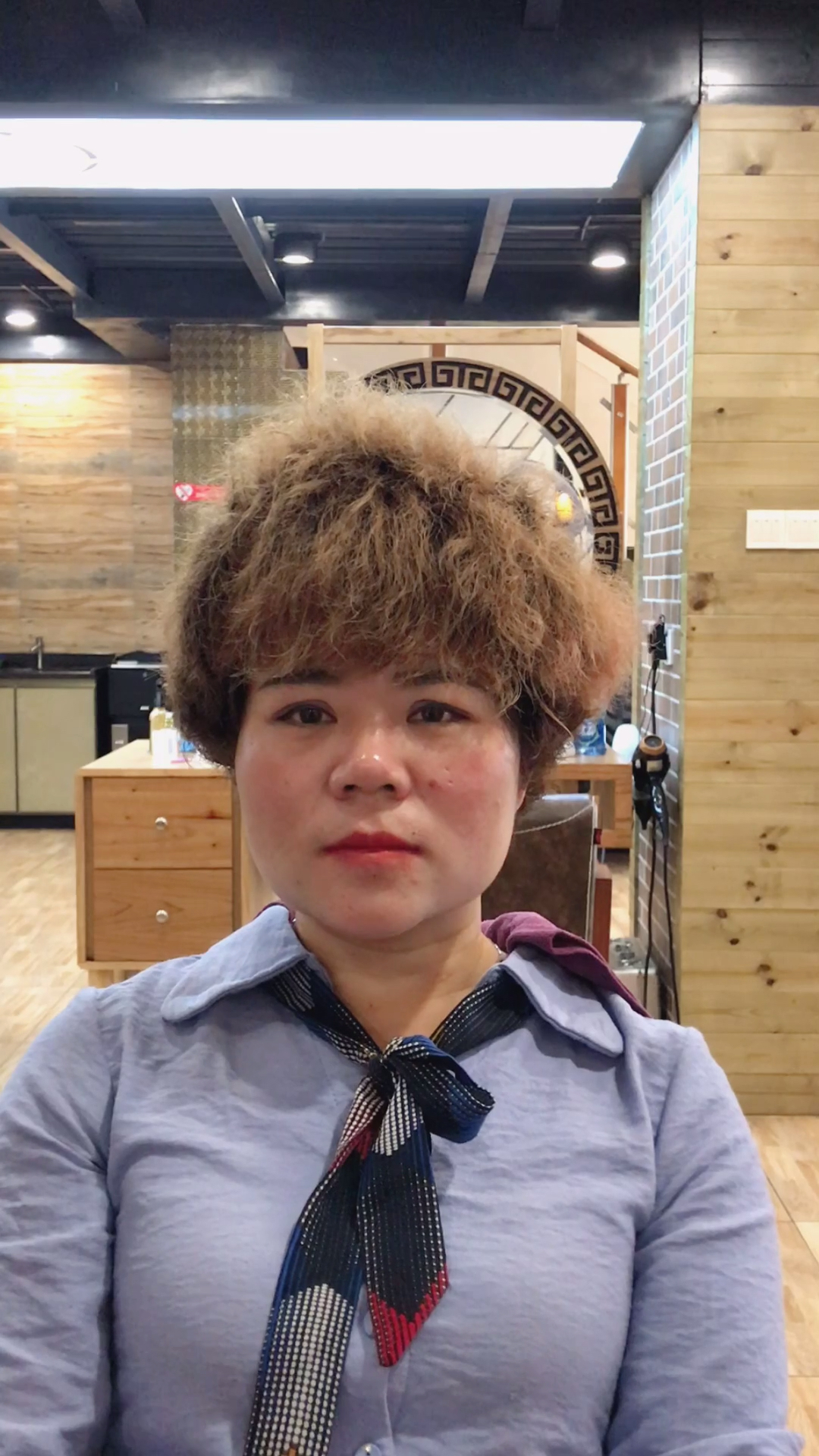 脱掉棉袄,一秒变美#传说中的钢丝球发型