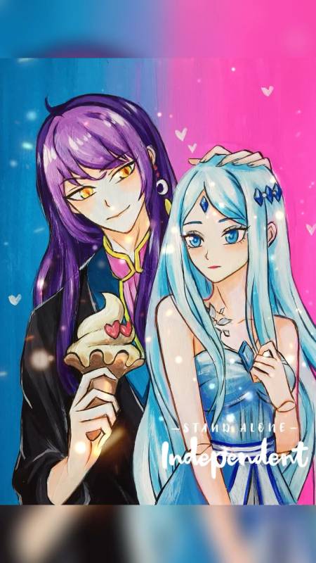 精灵梦叶罗丽#冰公主与颜爵的三种画法,第三种好看吗?-度小视