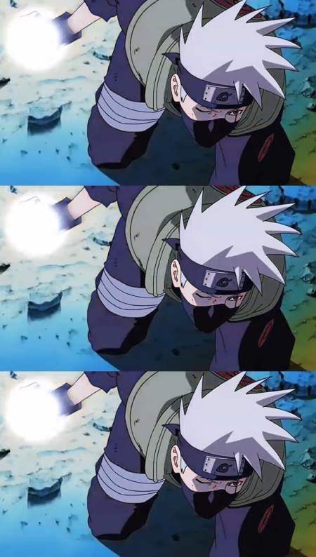 卡卡西对战六道佩恩雷兽追牙