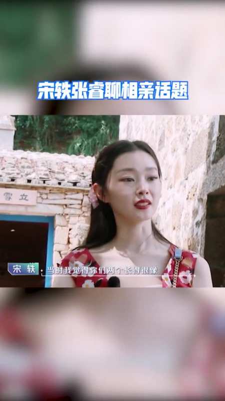 宋轶张睿聊相亲话题,瞬间有点吃瓜的感觉