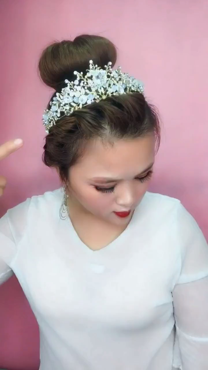 结婚发型自己扎   做最美的新娘