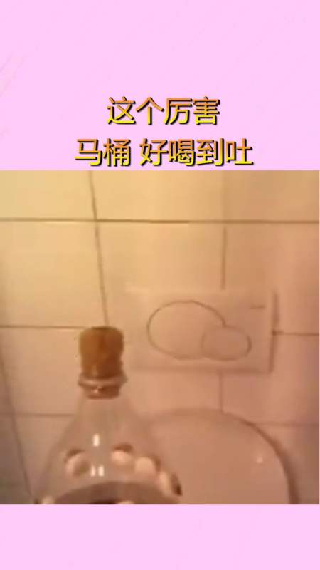 我搞笑你开心#这个厉害 马桶 好喝到吐