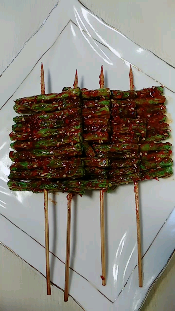 自制美食#自制烧烤味芸豆串