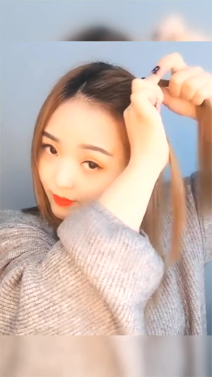 永远不过时的菠萝辫,大人小孩都适合,超简单