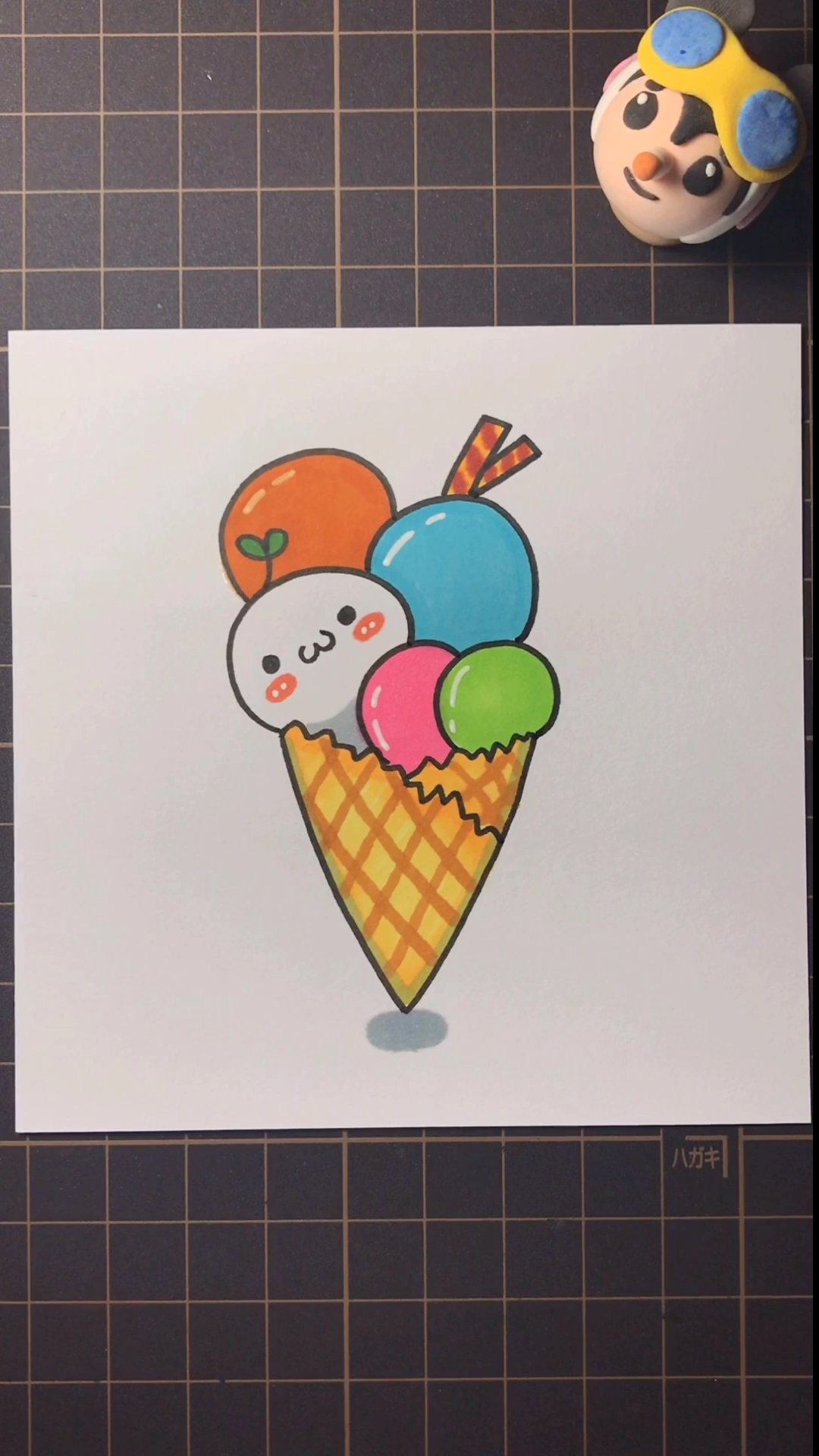 冰淇淋的画法 可爱图片