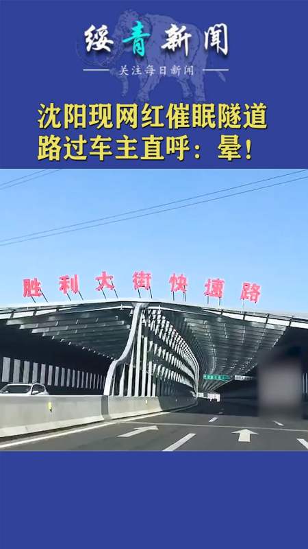 沈阳网红隧道变催眠隧道,路过司机疯狂吐槽:看得头晕