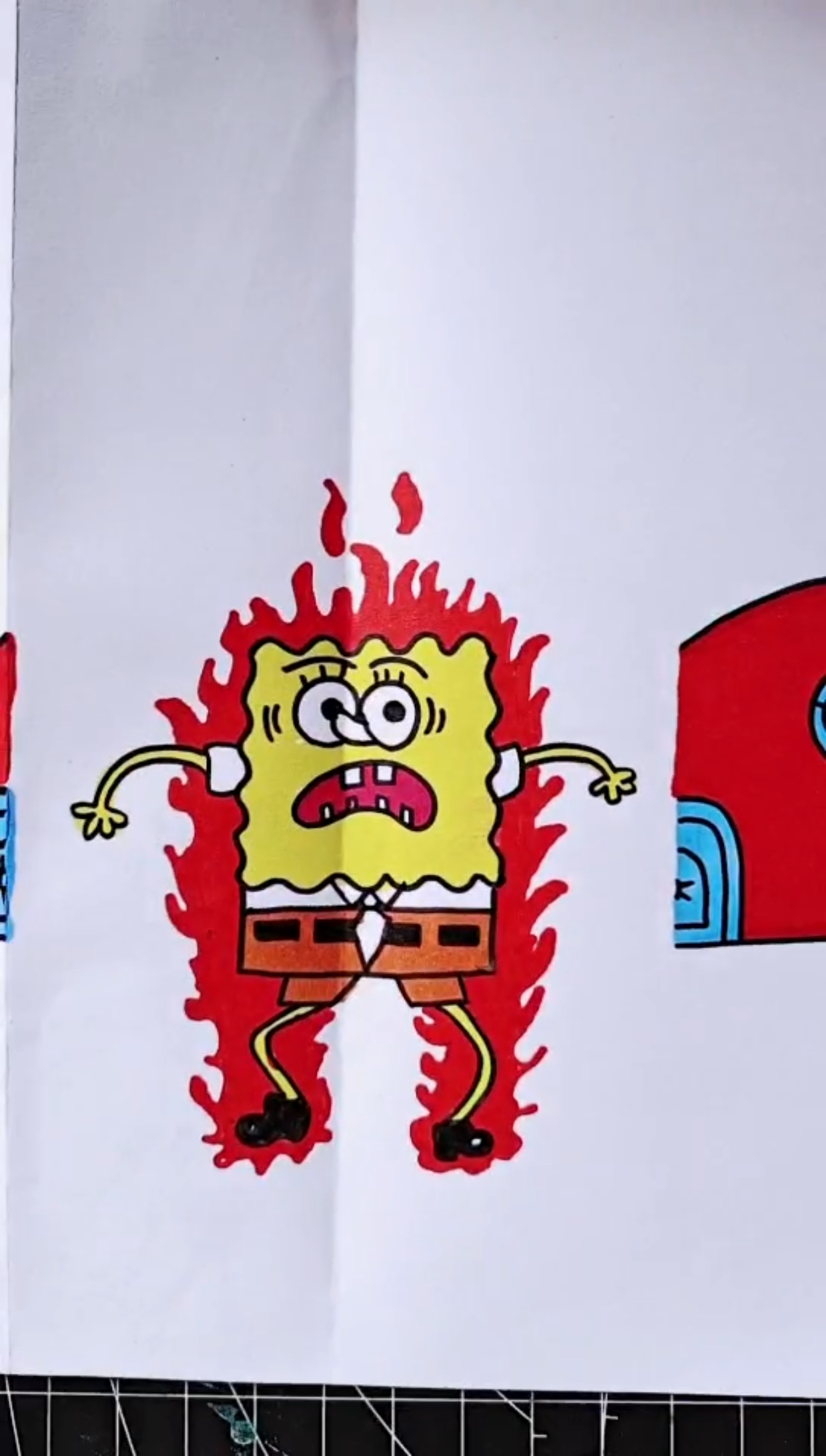 简笔画#有趣折叠画