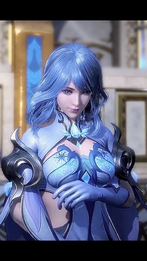 动漫#水冰儿颜值真高,不失态含羞却又楚楚动人#斗罗大陆