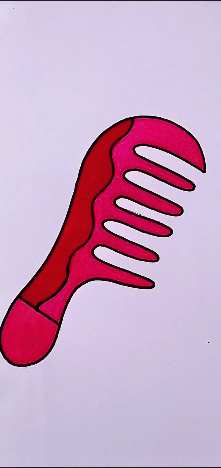 简笔画#这样画梳子秒会