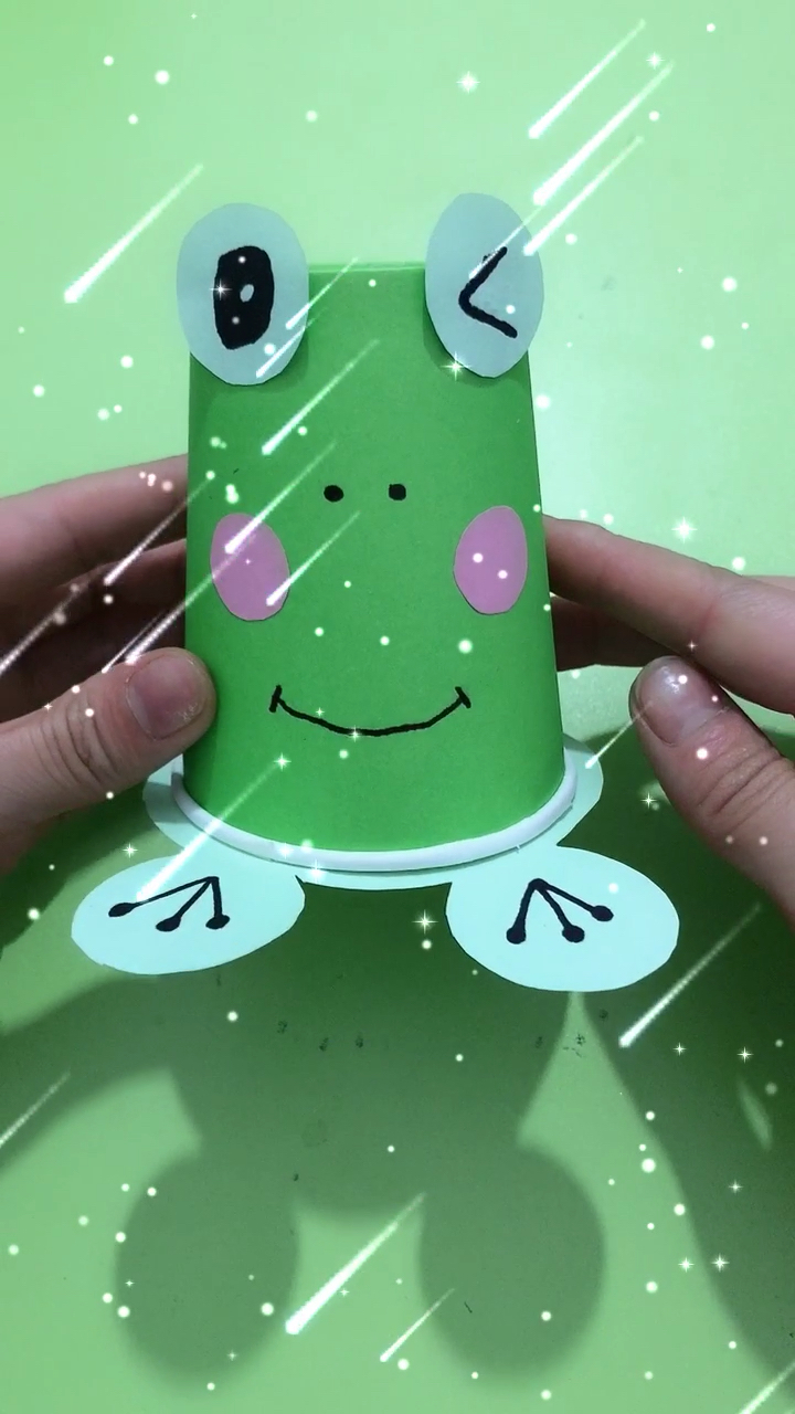 纸杯青蛙孩子非常喜欢