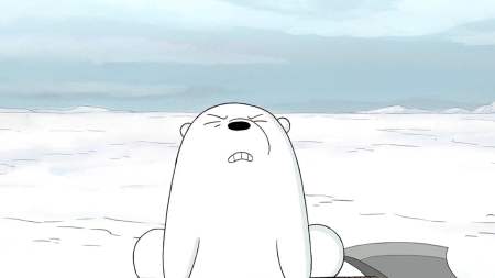 动漫#小白熊最后转斧头真是太帅了#咱们裸熊##治愈系#-全民小视频