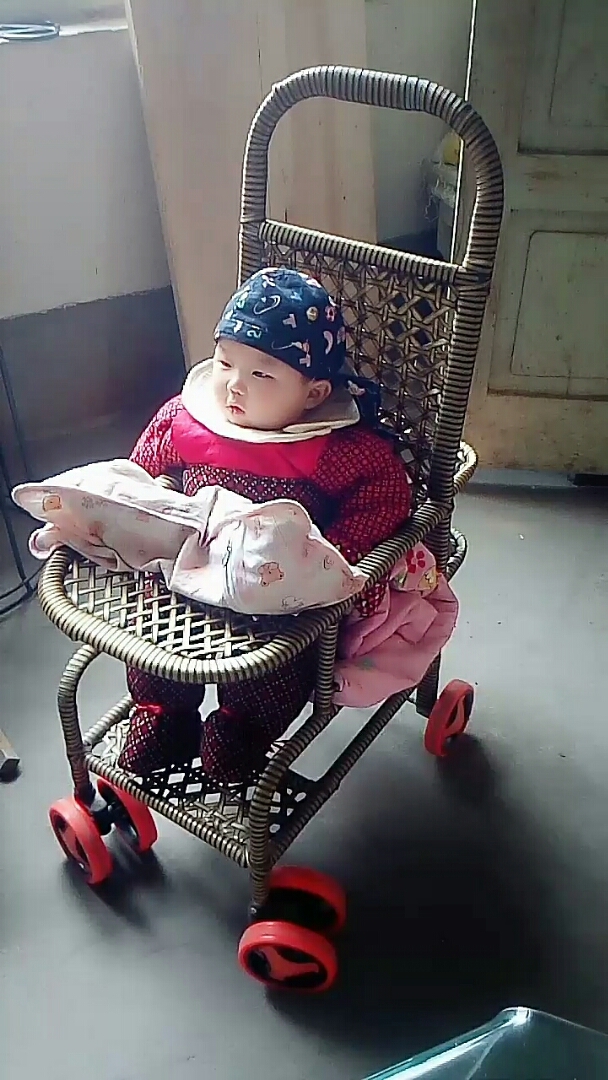 我家萌宠成精了#5个月的小孩自己看电视,我在准备胡萝卜馅包包子