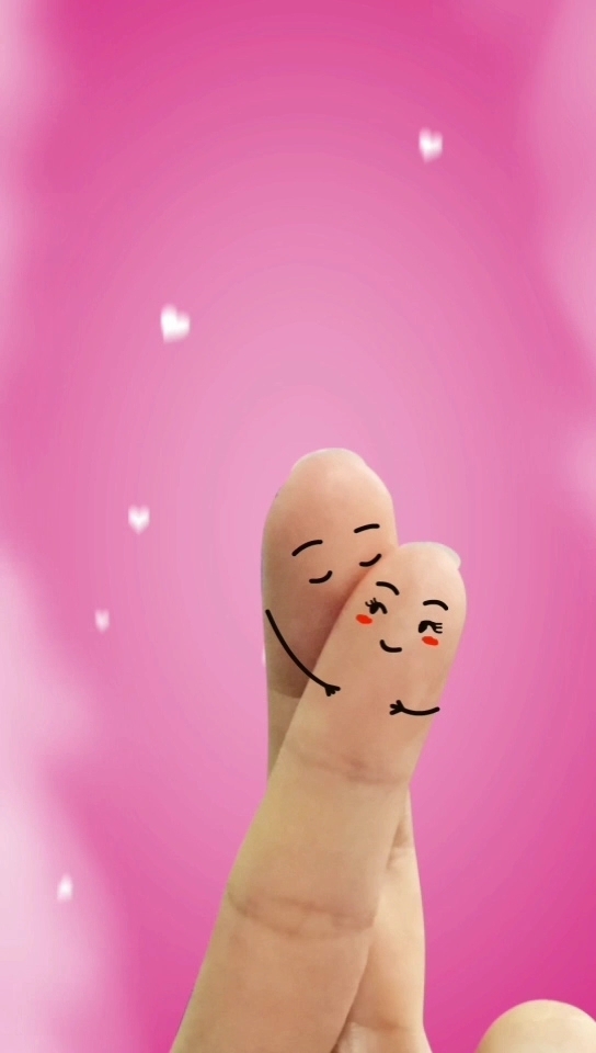 趣味创意爱情手指
