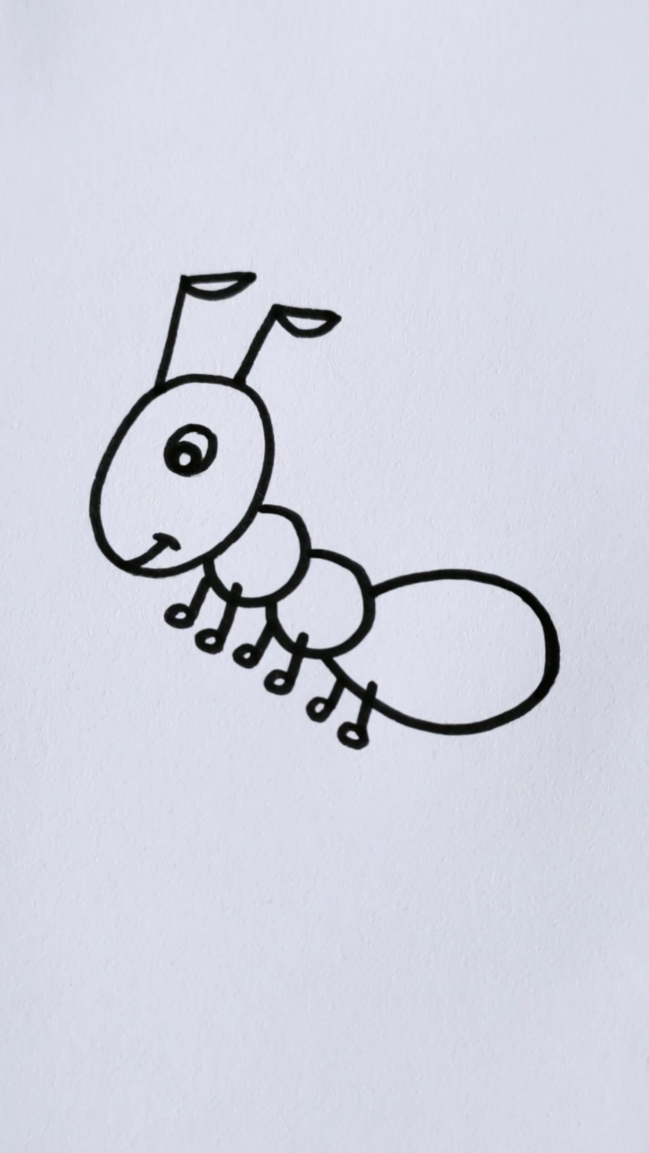 简笔画#数字5画小蚂蚁