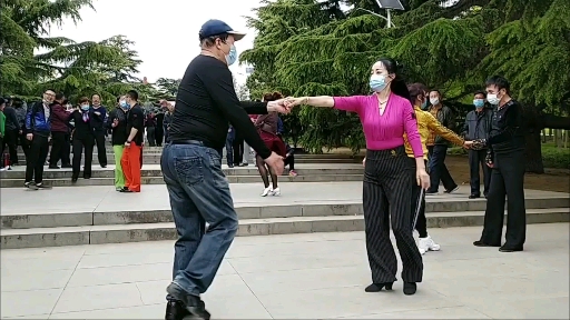 吉特巴双人舞～大连丽红与心静如水20200.05.04.
