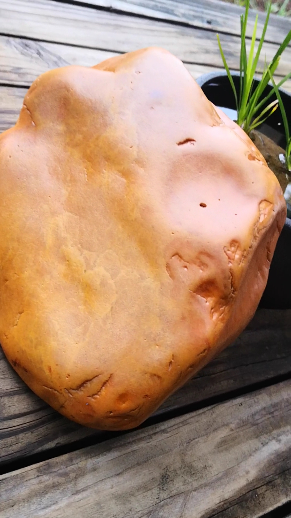 兰溪黄蜡石~飘红细蜡冻.