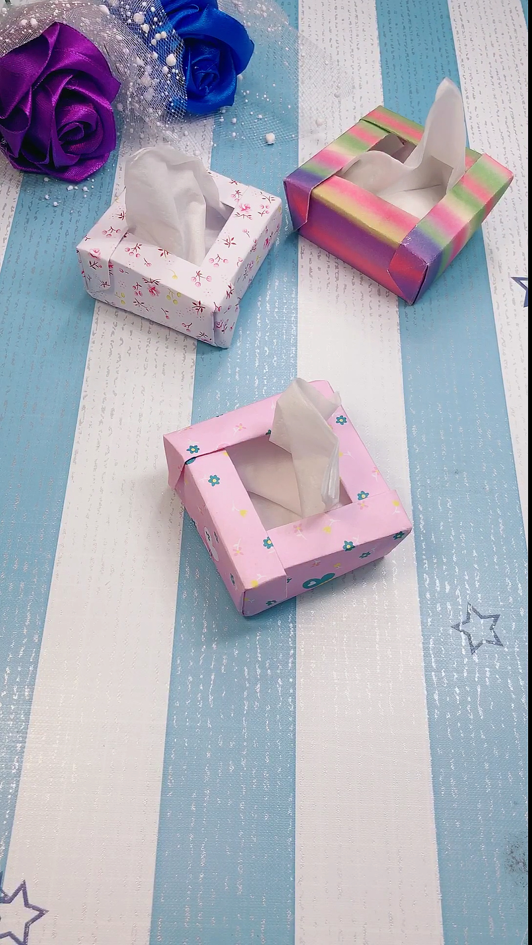 幼儿手工#迷你纸巾盒