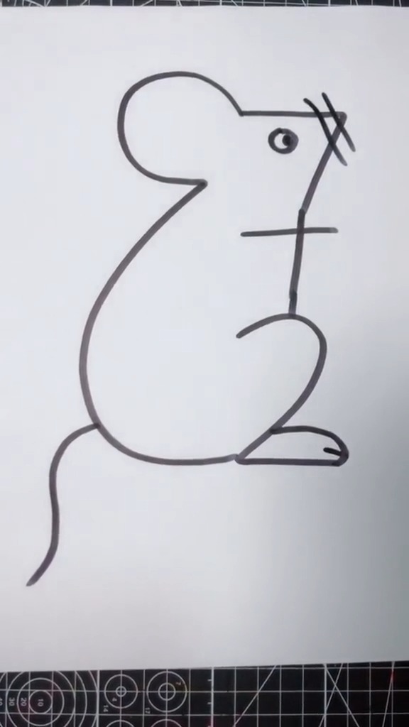 用数字就能画出小老鼠,你学废了没
