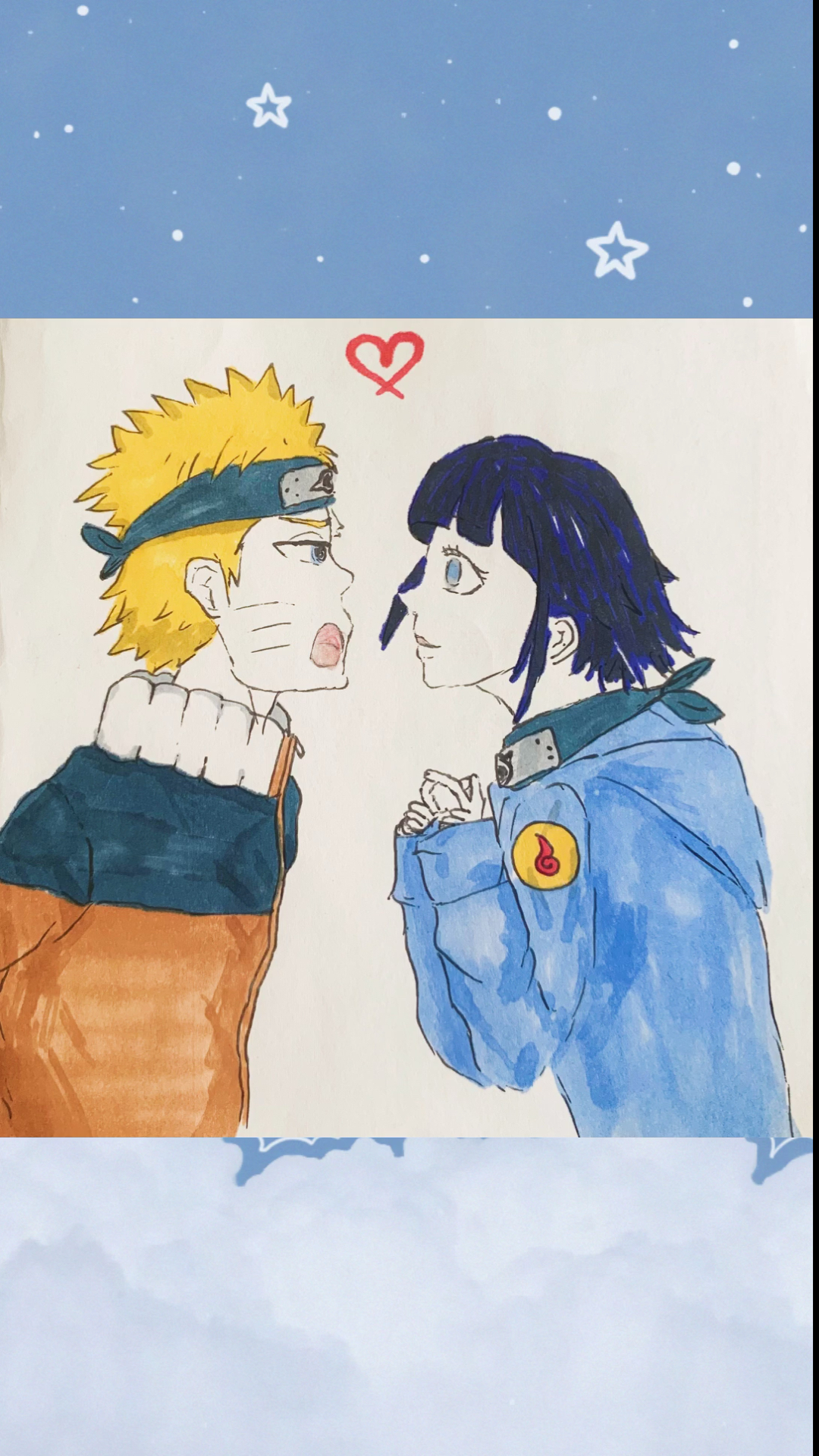 简笔画#鸣人雏田简笔画