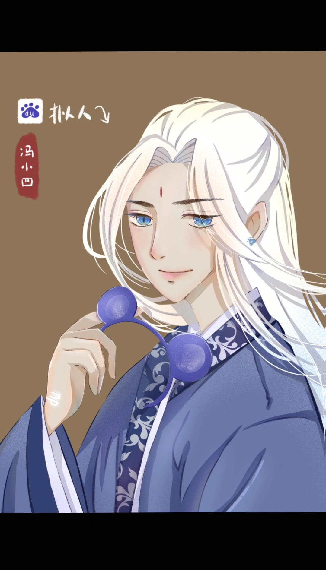 我要上热门#百度拟人:是一个古风白发小哥哥呀-度小视