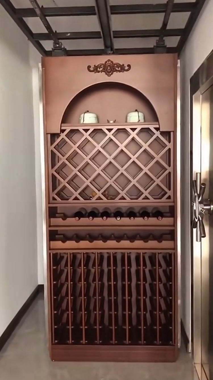酒柜隐形门密道