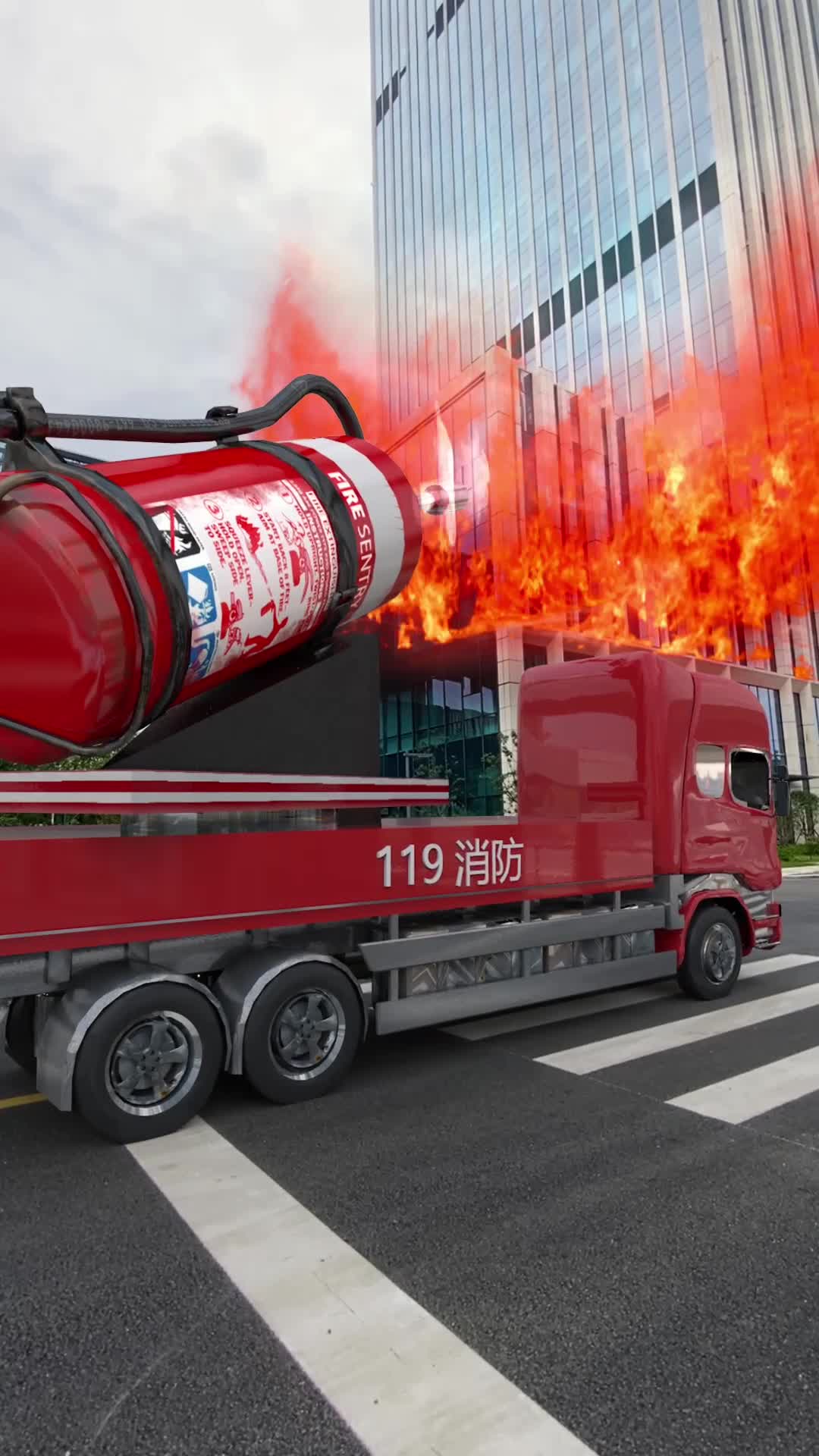 巨型灭火器,这个设计咋样?