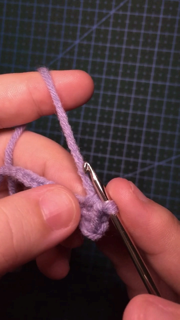 大暑#钩织基础针法之短针,符号"x",也是最常见的针法.