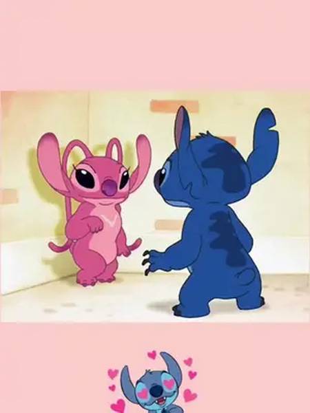 史迪仔和安琪也太甜了#史迪奇 #星际宝贝 #撒一把超甜狗粮-全民小视频