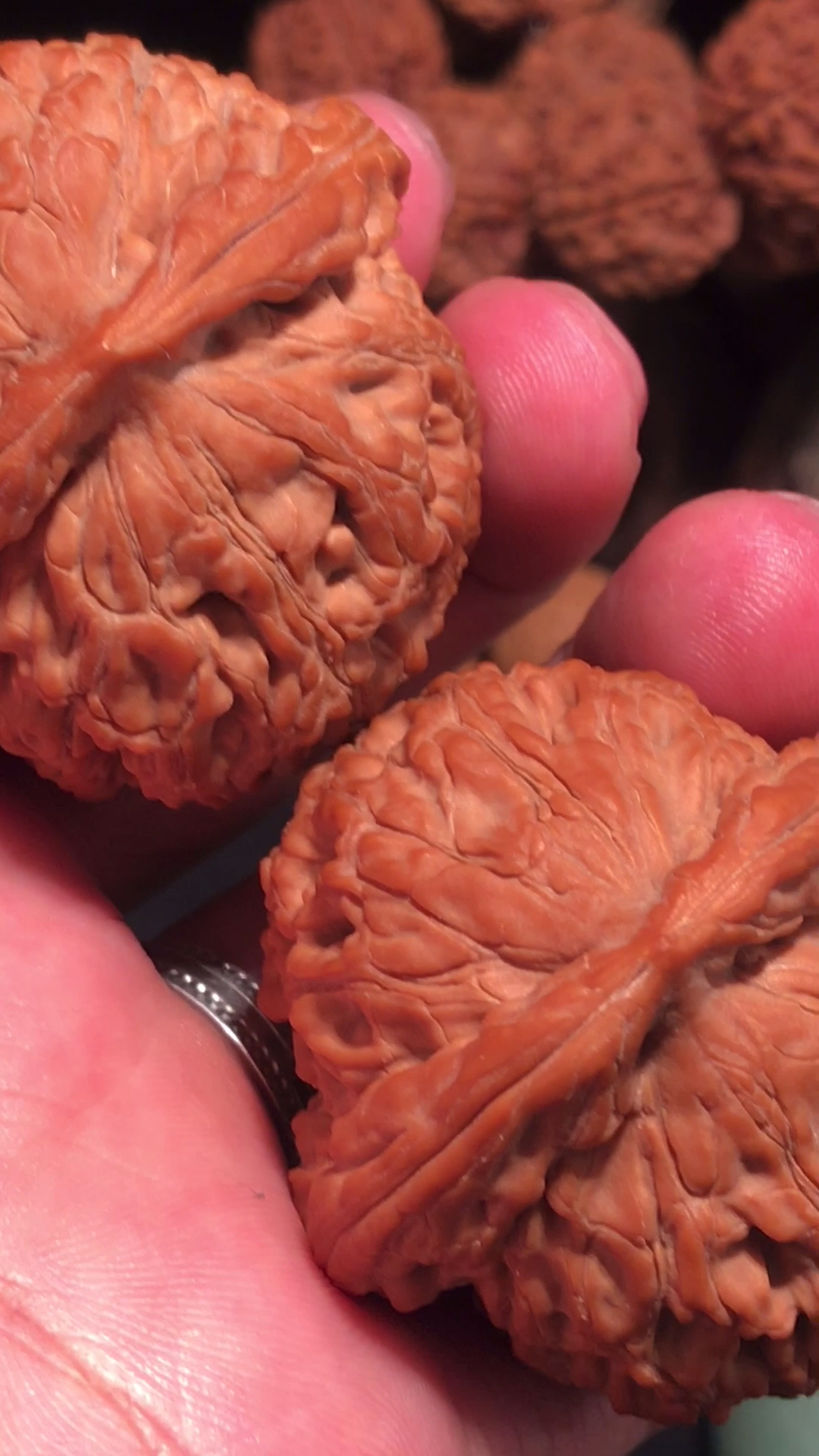 文玩核桃,43极品原桩水龙纹