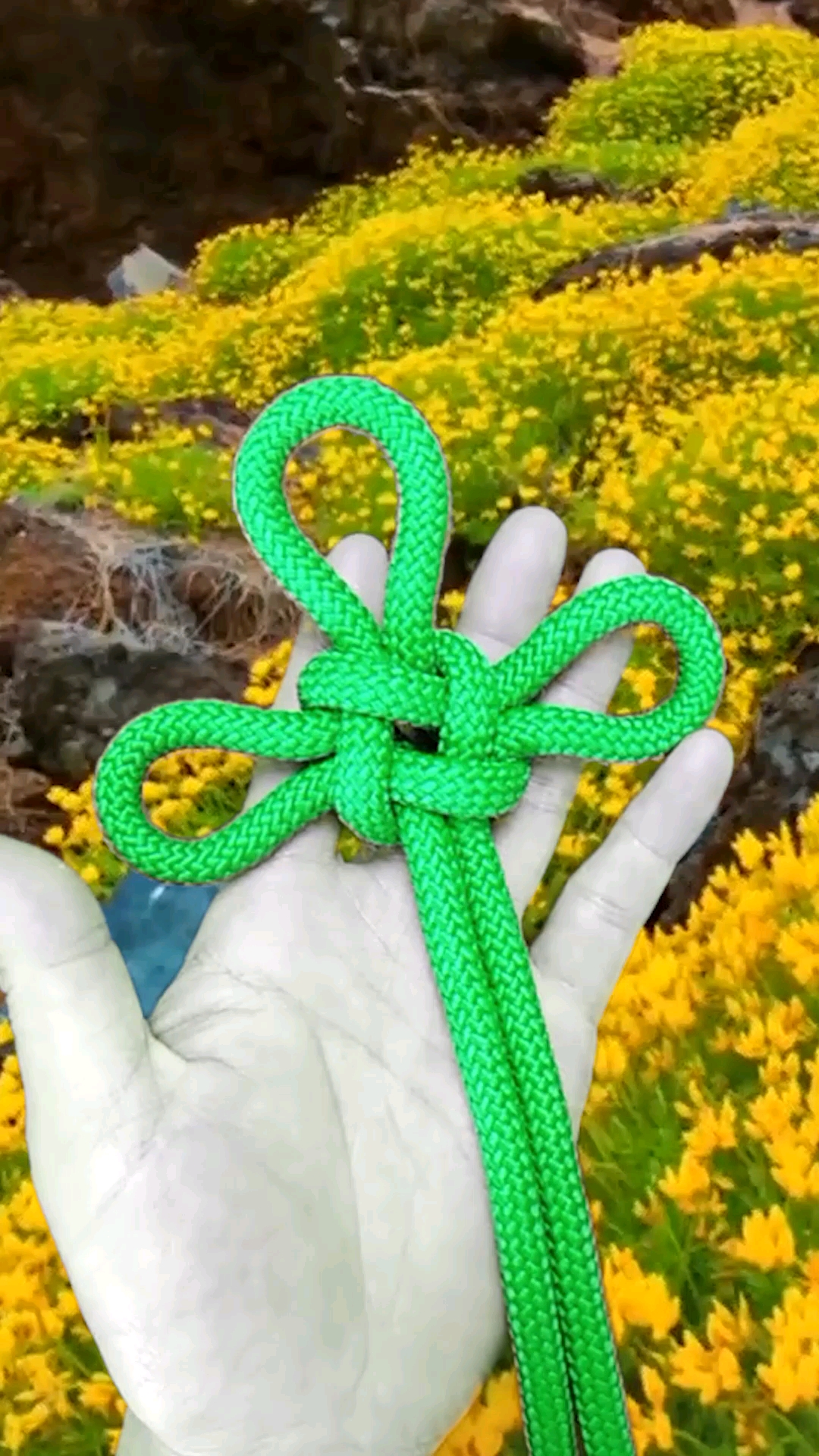 实用绳结#寓意吉祥如意幸福安康编法特别简单的万字结一起学起来