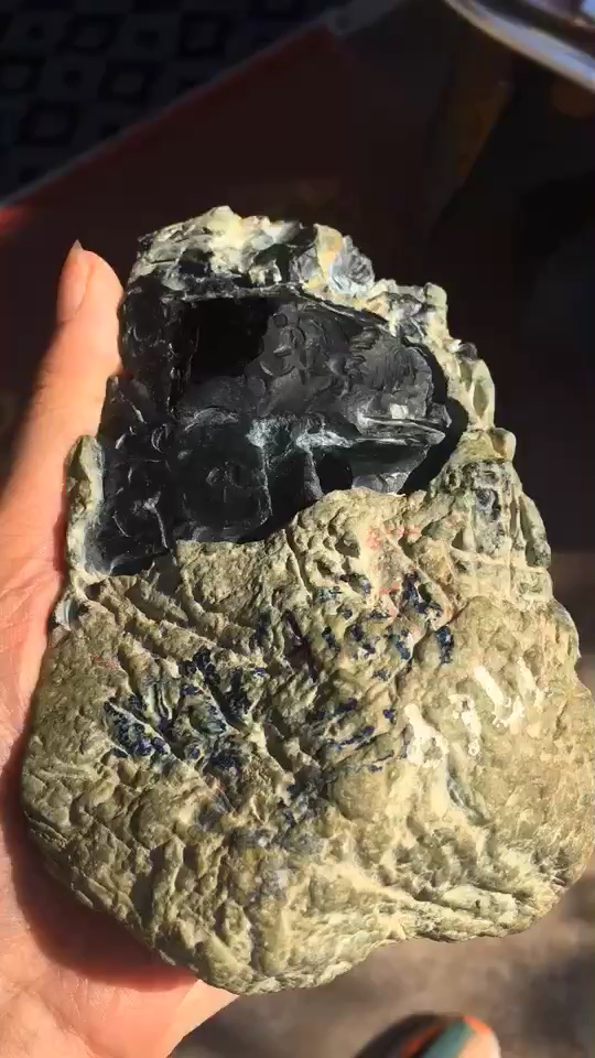 你笑起来真好看#墨翠原石