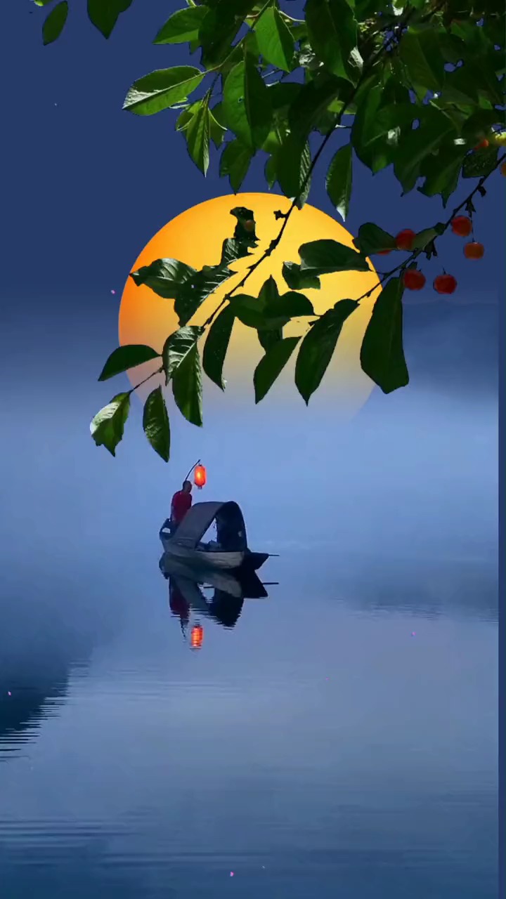 风寒起烟波,江上升明月,红豆寄相思,不渡红尘客